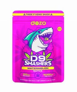 Dozo D9 Smashers Gummies Sativa Watermelon 10000 MG