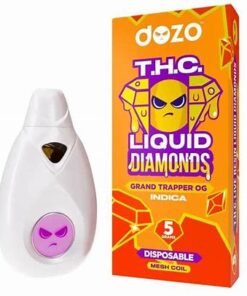 DOZO LIQUID DIAMONDS DELTA DISPOSABLE Grand trapper OG 5g