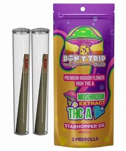 DOZO DONT TRIP MUSHROOM EXTRACT + THC-A PREROLS Starhopper OG 3G